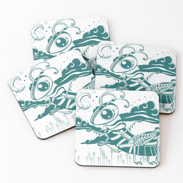 Item preview, night grasshopper designed and sold by abstractart-.