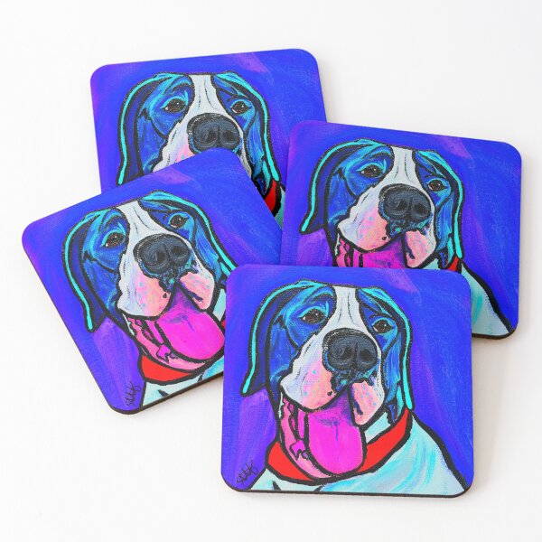 Item preview, Great Dane Goliath - Vibrant Blue designed and sold by Amanda A. Anthony.