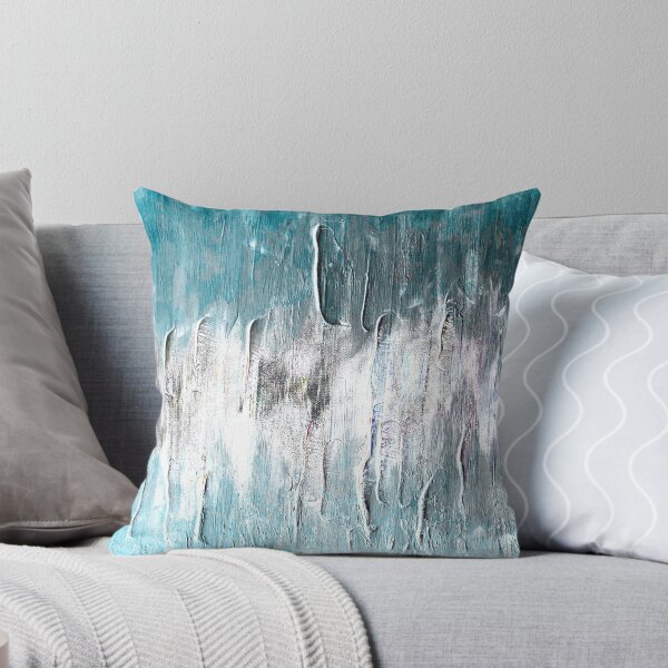 Item preview, Ocean teal and blue waves abstract  designed and sold by Marilena Strambu.