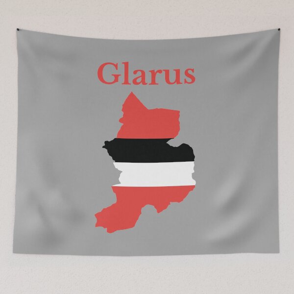 Item preview, Glarus Canton Map Flag, Switzerland designed and sold by marosharaf.