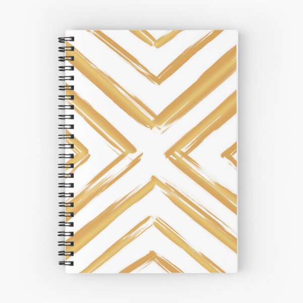 Artikelvorschau, Minimalistisches goldenes und weißes Pinsel-Dreieck-Diamant-einfaches einfaches Zebra-Entwurfsmuster entworfen und verkauft von AEJdesign.