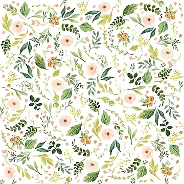 Artwork thumbnail, Botanical Spring Flowers by junkydotcom