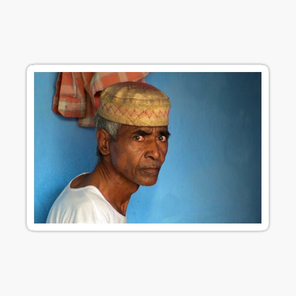 Portrait of a Man in Charminar Sticker