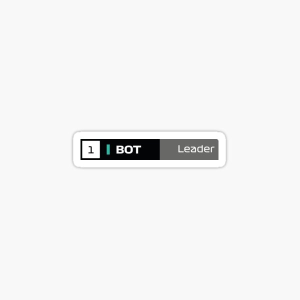 First Place - Bottas (Leader) Sticker