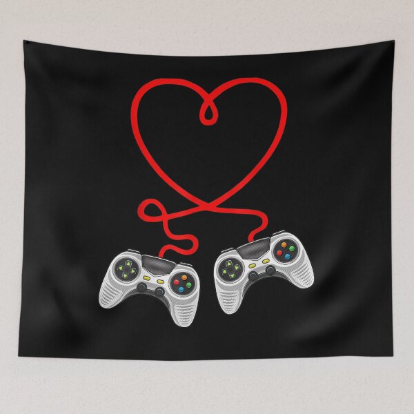 Item preview, Video Gamer Valentines Day With Controllers designed and sold by shirleyfinley.