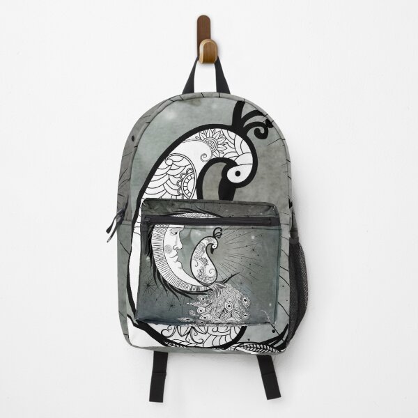 Item preview, Wonderful peacock on a moon in black and white designed and sold by nicky2342.
