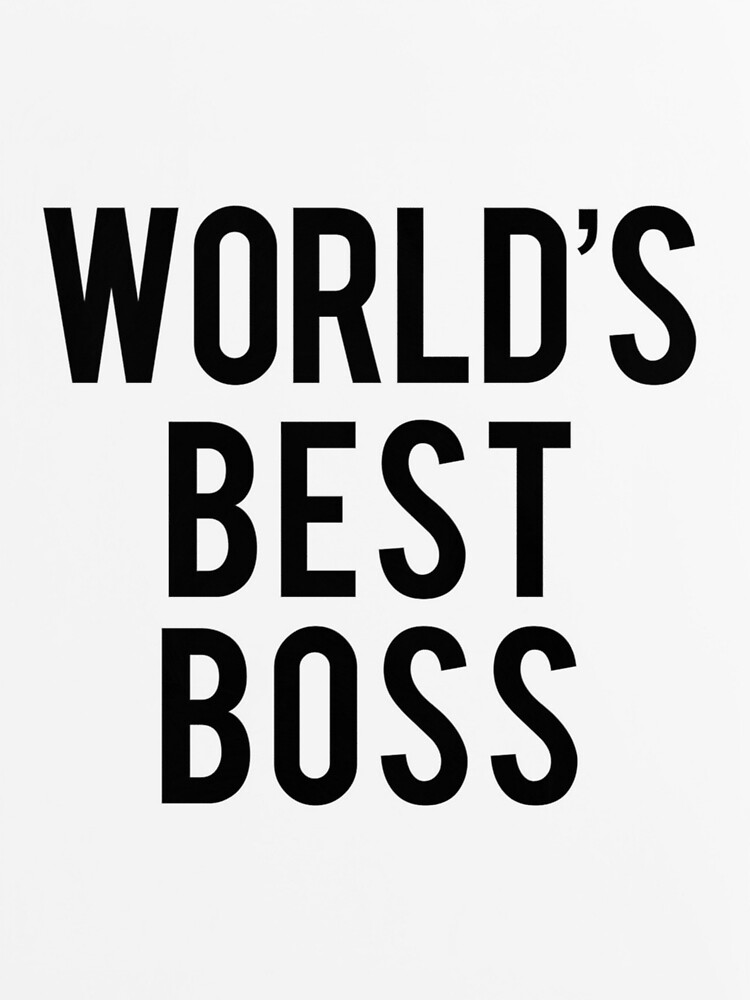 "WORLD'S BEST BOSS THE OFFICE" Sticker for Sale by TejasSalvi Redbubble