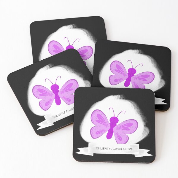 Item preview, Purple Butterfly Emoji Cute Kawaii Epilepsy Awareness - Epilepsy Awareness designed and sold by YueHeng Creates ⭐⭐⭐⭐⭐.