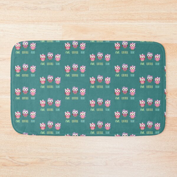 Item preview, OWL Little Trio (Pink Girls on Teal) Maternity & Baby Wear Incl. designed and sold by PawsitiveMum.