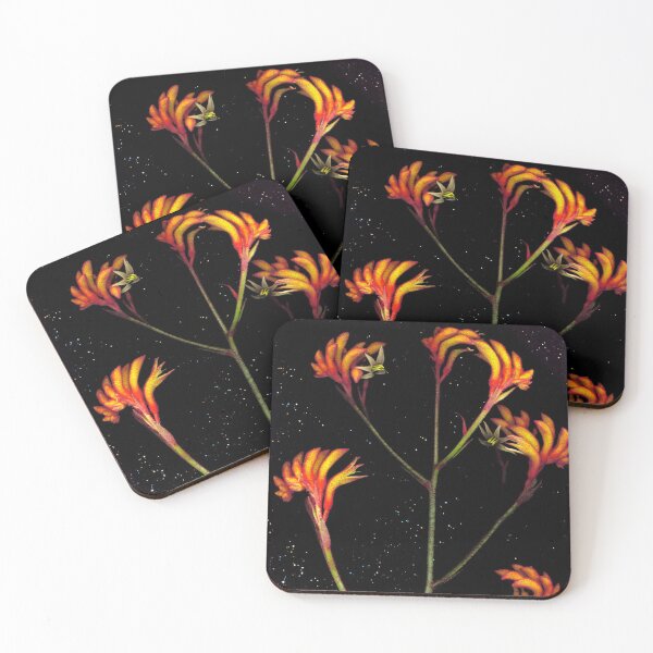 Item preview, Anigozanthos flavidus ('Orange' Kangaroo Paw) flower scan designed and sold by Kirsten Spry.