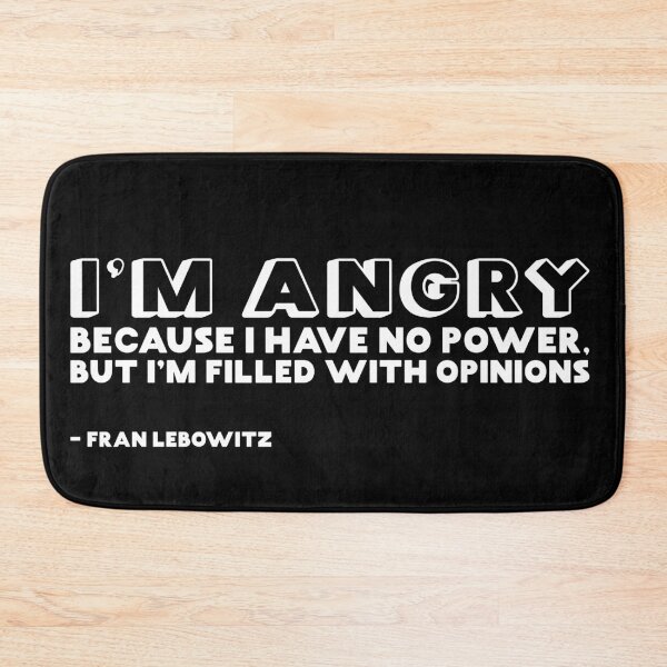 Item preview, Fran Lebowitz quote designed and sold by wittyandtasty.