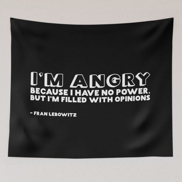 Item preview, Fran Lebowitz quote designed and sold by wittyandtasty.