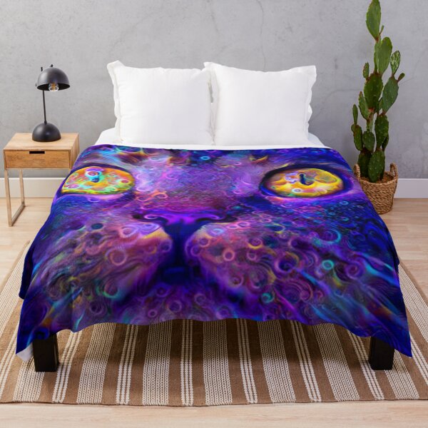 Item preview, Trippy Fractal Cat designed and sold by zbeeK.