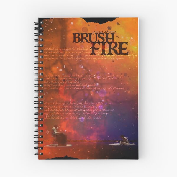 Item preview, Brush Fire - Gracie Abrams typographic designed and sold by hilariffic.