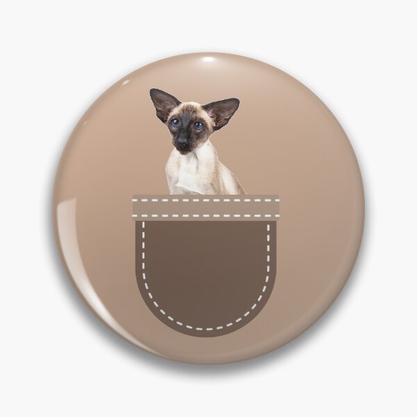 Item preview, Cat in Pocket (Siamese Cat) designed and sold by leBoosh-Designs.