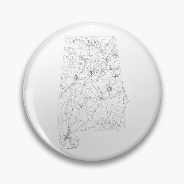 Item preview, Alabama State Map, Art Print By LandSartprints designed and sold by LandSartprints.