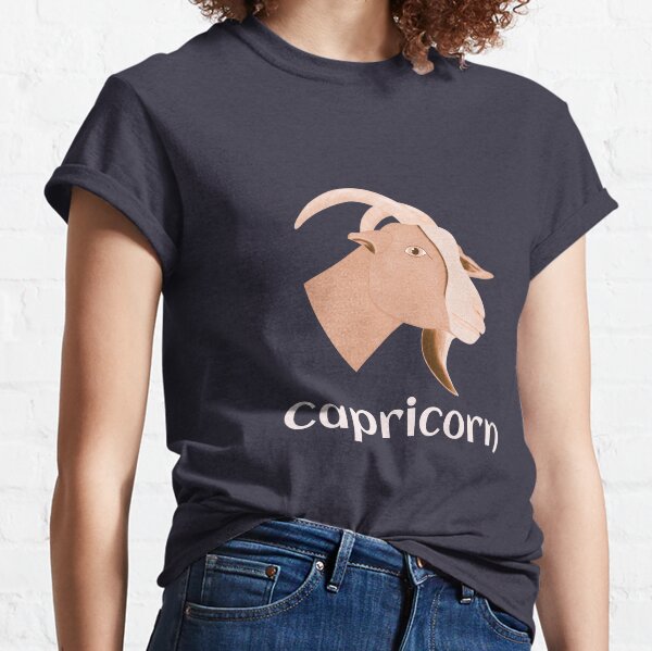 Orange Capricorn Zodiac Sign Classic T-Shirt