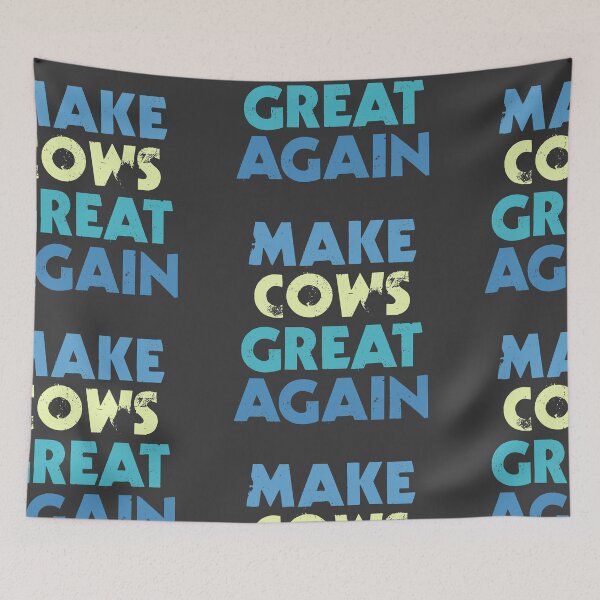 Item preview, Make Cows Great Again - Blue Bold designed and sold by Chubuter.