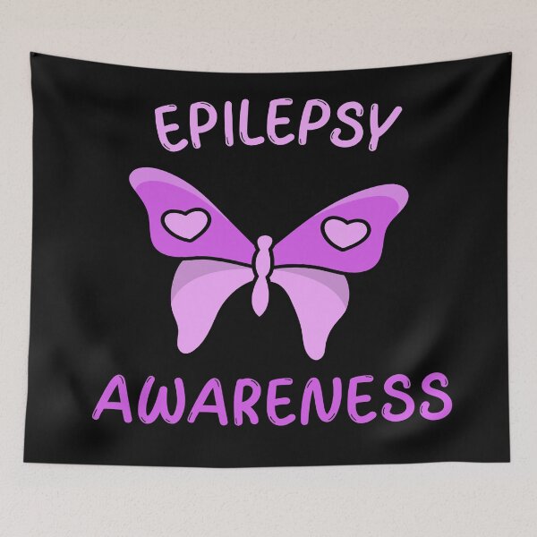 Item preview, Purple Butterfly Emoji Cute Kawaii Epilepsy Awareness - Epilepsy Awareness designed and sold by YueHeng Creates ⭐⭐⭐⭐⭐.