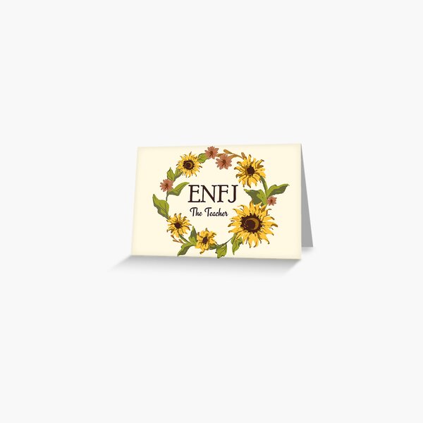 ENFJ - MBTI Protagonist Personality Greeting Card for Sale by BrainChaos