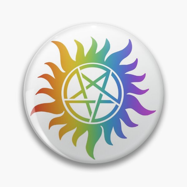 Item preview, Rainbow Anti-Possession Symbol designed and sold by spottedhound.