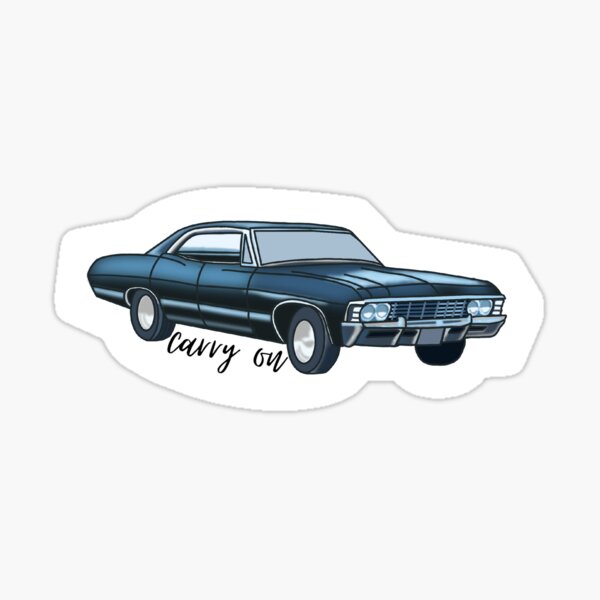 Carry On '67 Impala Supernatural Sticker