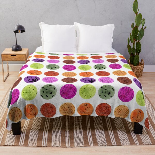 Item preview, Multicolored watercolor circles with pattern designed and sold by SychEvaartist.