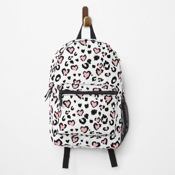 Item preview, Leopard Print White Texture with Pink Heart Lovely Classy Pattern designed and sold by elhefe.