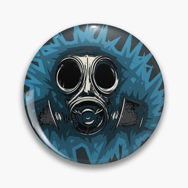 Item preview, Gasmask with spikey background designed and sold by BRU Design.