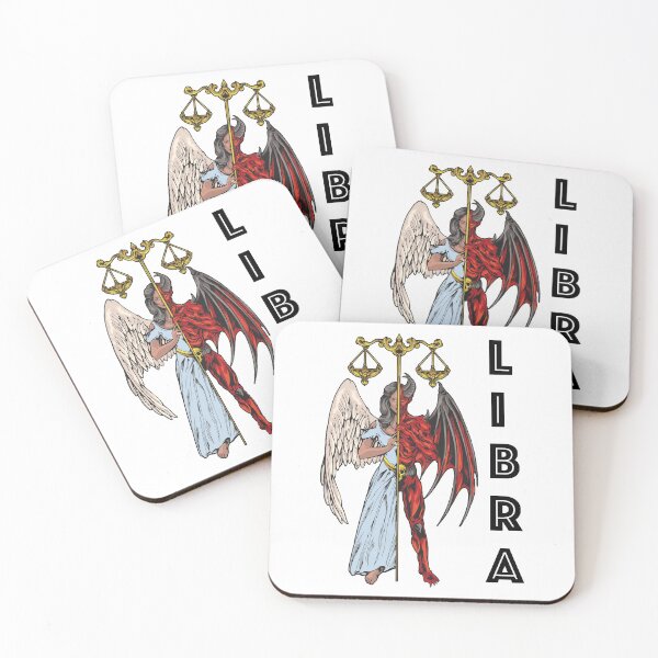 Item preview, Libra Balance Half Angel Half Evil designed and sold by RaianasHome.