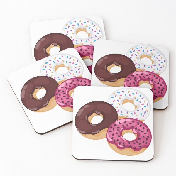 Item preview, Vanilla, Chocolate, Strawberry Frosted Donuts designed and sold by spottedhound.