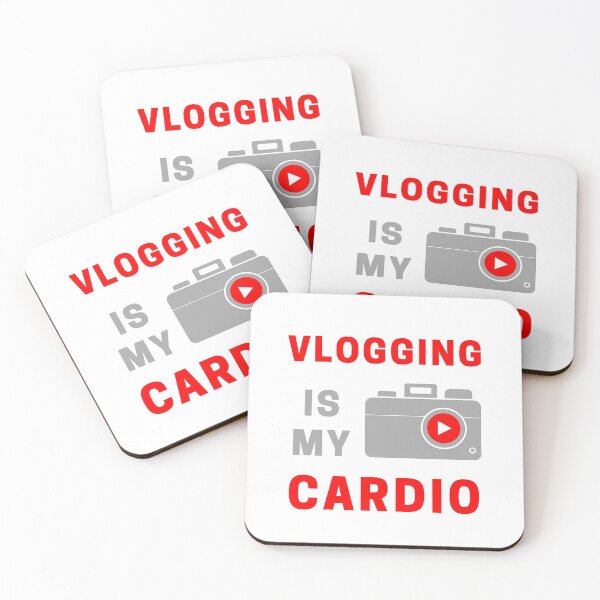 Artikelvorschau, Vlogging ist mein Cardio White entworfen und verkauft von daguilon.
