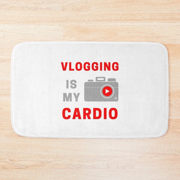 Item preview, Vlogging is my cardio white designed and sold by daguilon.