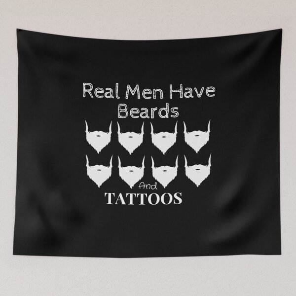 Item preview, Real Men Have Beards and Tattoos designed and sold by sharifum9.
