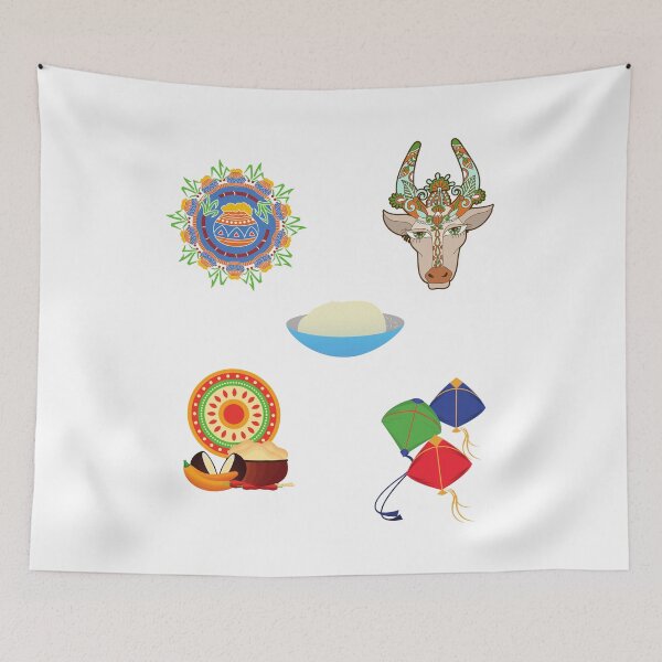 Item preview, Pongal - Happy Pongal 2021 Sticker Pack designed and sold by Fioranoclthing.
