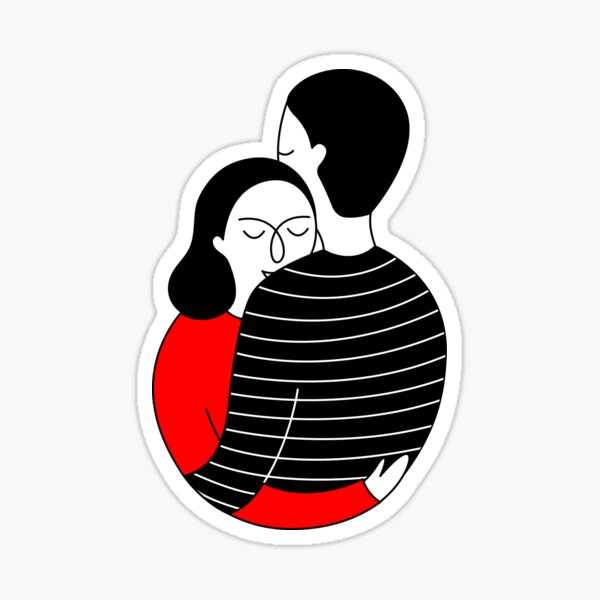 Item preview, Couple in an embrace  designed and sold by Savvalinka.