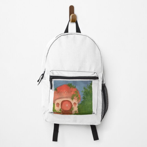 Item preview, mushroom cottage acrylic painting/ cottage core aesthetic designed and sold by fatimaadraws.