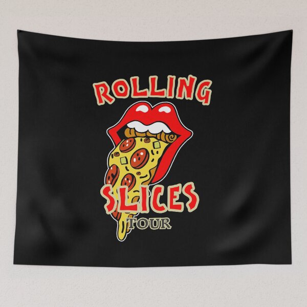 Item preview, Rolling Slices Tour Pizza Parody designed and sold by Artcraft-Ink.