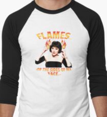 Clue Mrs White Flames Men's Baseball ¾ T-Shirt