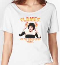 Clue Mrs White Flames Women's Relaxed Fit T-Shirt