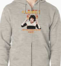 Hinweis Frau White Flames Kapuzenjacke