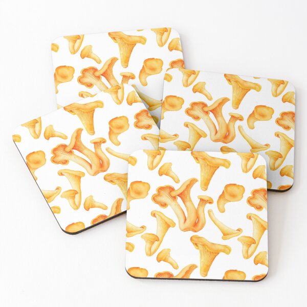 Item preview, Sunny seamless pattern with forest chanterelles designed and sold by AsyaTury.