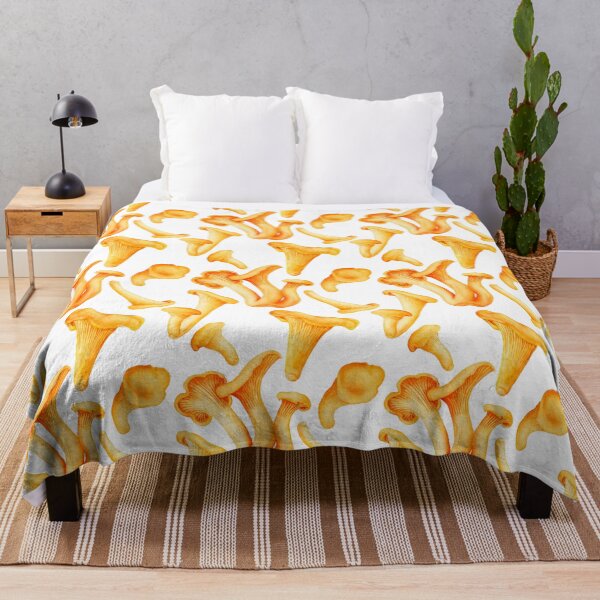 Item preview, Sunny seamless pattern with forest chanterelles designed and sold by AsyaTury.