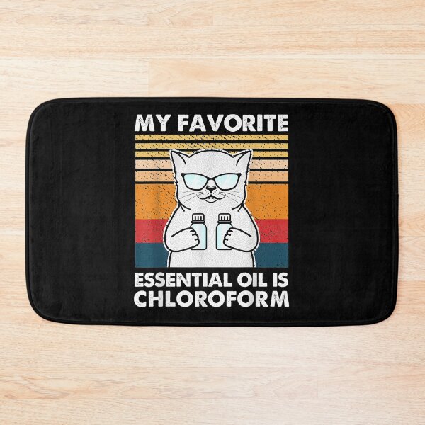 Item preview, My Favorite Essential Oil is Chloroform Funny T-Shirt oil chloroform funny favorite essential cat lover mother's day vintage designed and sold by davidcgonzale.