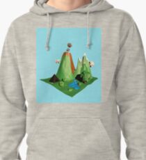 Low poly Landscape Pullover Hoodie
