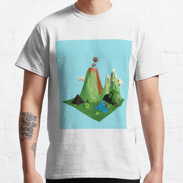 Low poly Landscape Classic T-Shirt