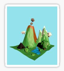 Low poly Landscape Sticker