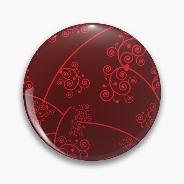 Item preview, Red Ornate Grass Motif Medieval Pattern designed and sold by Zuepfelmuetzen.