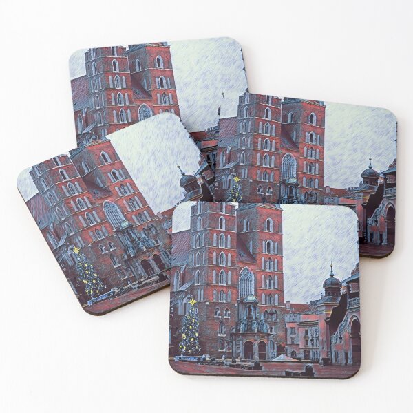 Item preview, St Mary's Basilica & The Christmas Tree, Krakow, Poland designed and sold by Maksym’s .