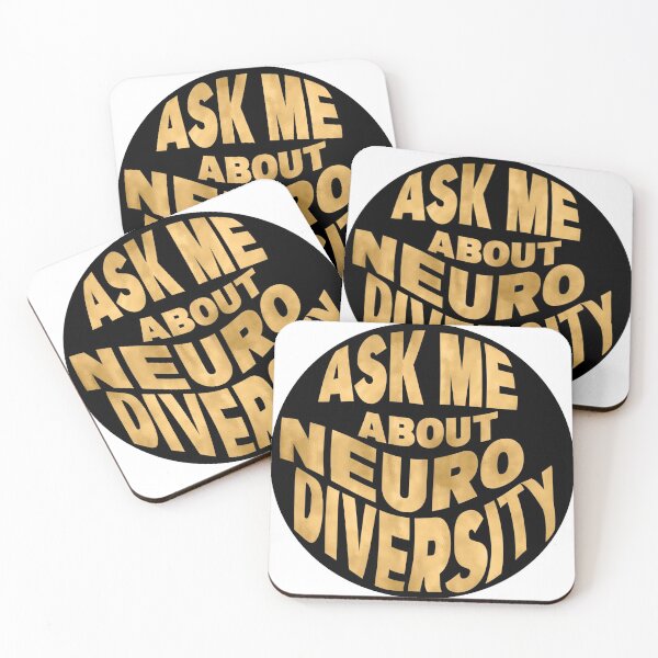 Item preview, ask me about neurodiversity - gold designed and sold by QuinnRamsay.